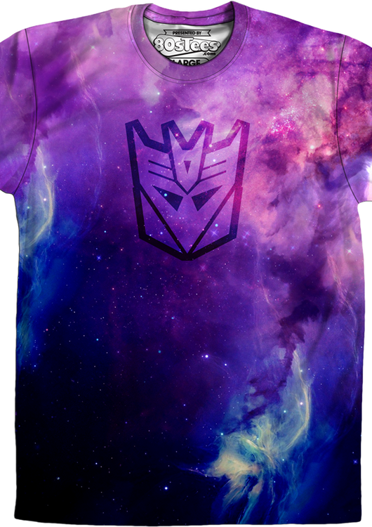 Sublimation Galaxy Decepticon Logo Transformers Shirt - main product image