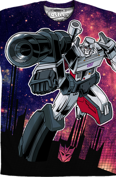 Sublimation Galaxy Megatron Transformers Shirt