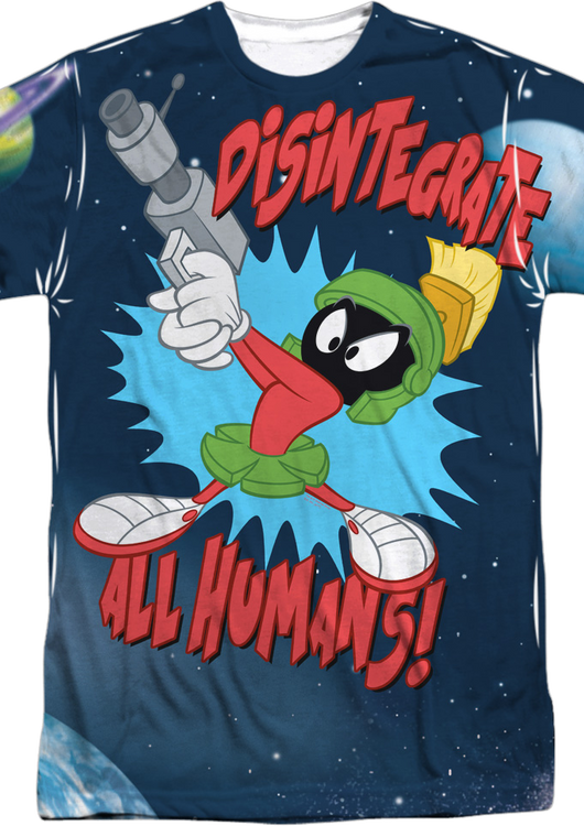 Sublimation Marvin the Martian Looney Tunes Shirt - main product image