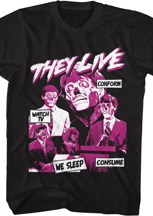 Subliminal Messages They Live T-Shirt - main product image