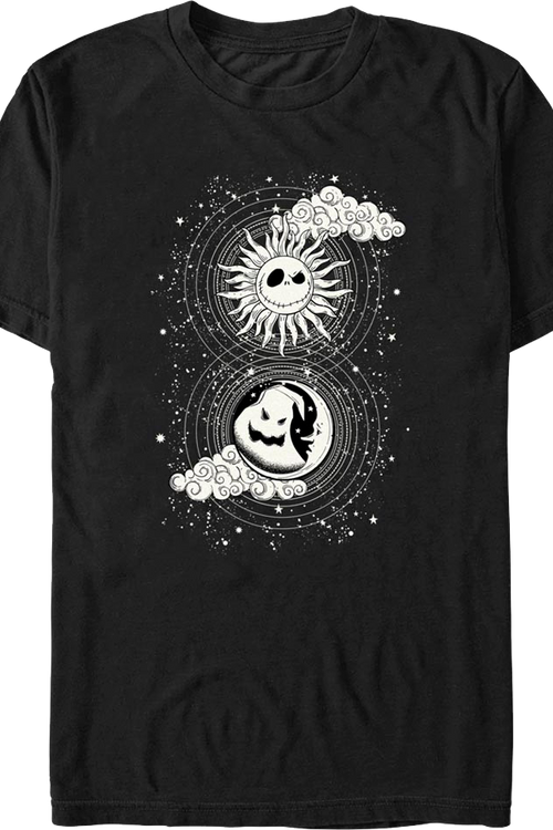 Moon & Sun Tarot Card Nightmare Before Christmas T-Shirt - main product image