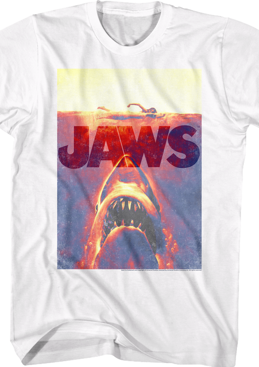 Sunburned Poster Jaws T-Shirt - main product image