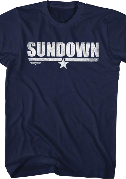 Distressed Sundown Top Gun T-Shirt - main product image