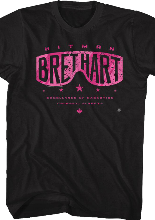 Sunglasses Bret Hitman Hart T-Shirt - main product image