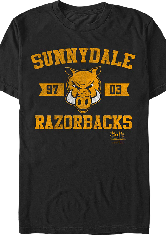 Sunnydale Razorbacks Buffy The Vampire Slayer T-Shirt - main product image