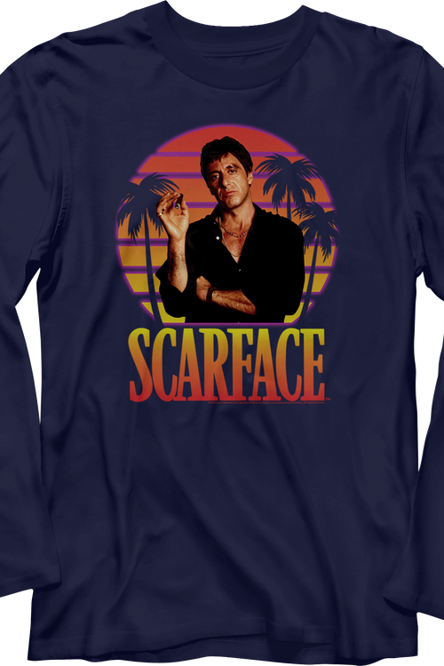 Sunset Scarface Long Sleeve Shirtmain product image