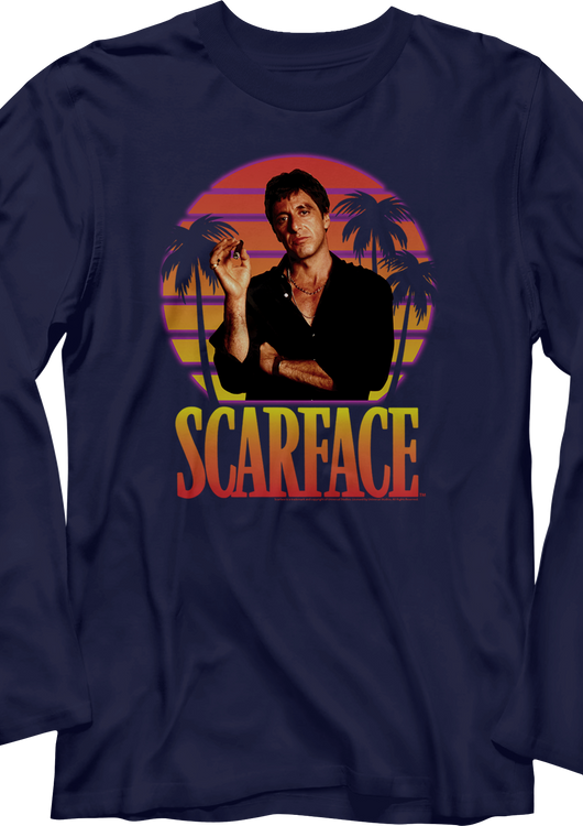 Sunset Scarface Long Sleeve Shirt - main product image