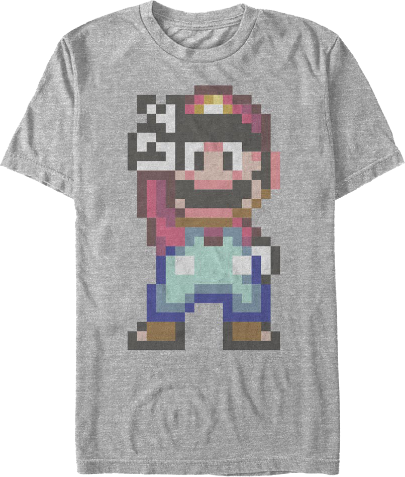 8 bit mario shirt clearance