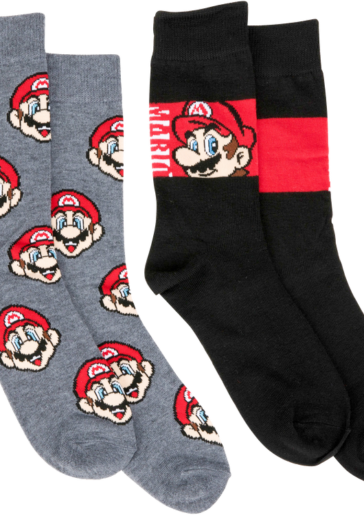 Super Mario Bros. 2-Pack Nintendo Socks - main product image