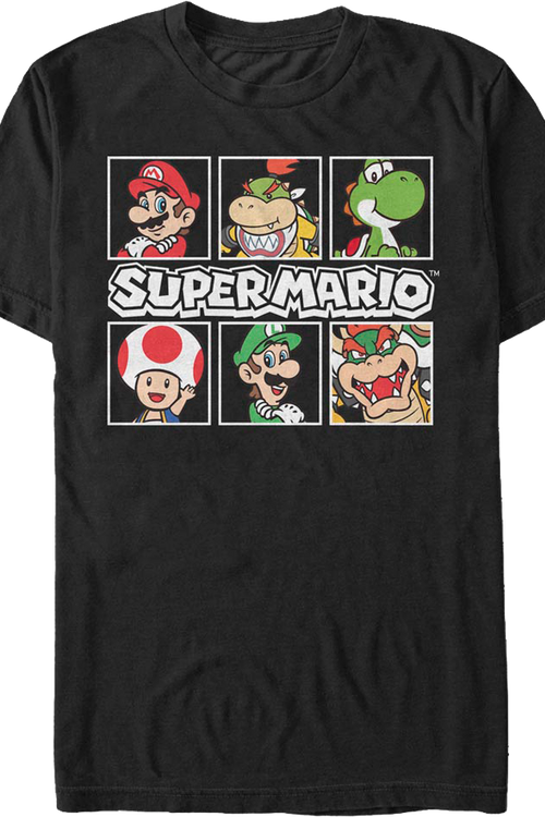Super Mario Bros. Character Pictures Nintendo T-Shirtmain product image