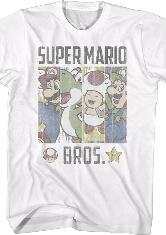 Super Mario Bros. Panels Nintendo T-Shirt - main product image