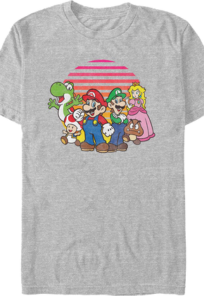 Super Mario Bros. Retro Group Photo Nintendo T-Shirt