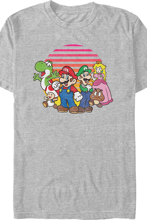 Super Mario Bros. Retro Group Photo Nintendo T-Shirtmain product image