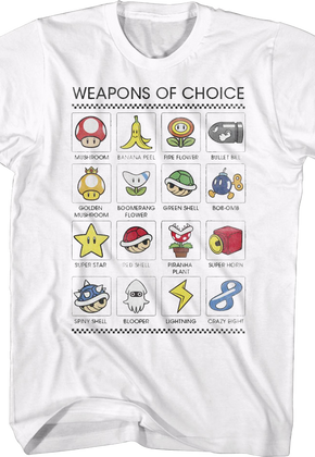 Super Mario Bros. Weapons of Choice Nintendo T-Shirt