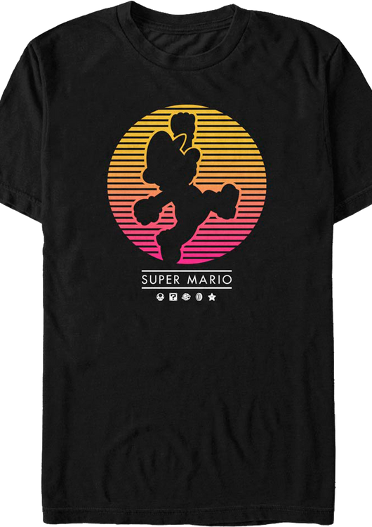 Super Mario Silhouette Nintendo T-Shirt - main product image