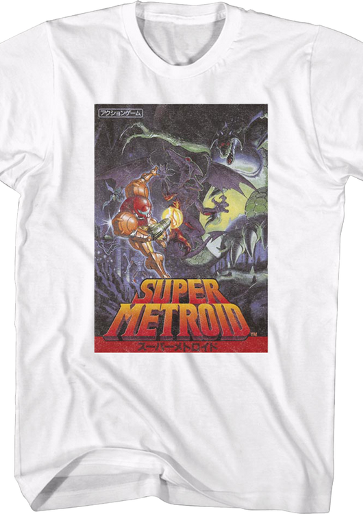 Super Metroid Japanese Poster Nintendo T-Shirt - main product image