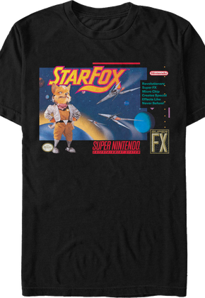 Super Nintendo Box Art Star Fox T-Shirt