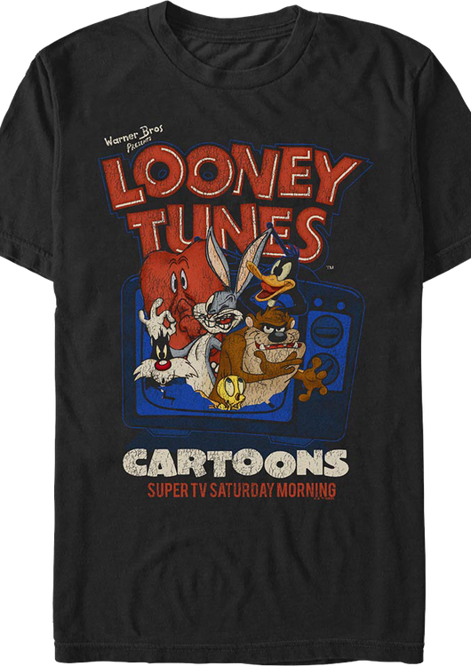 Super TV Saturday Morning Looney Tunes T-Shirt - main product image
