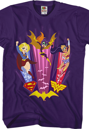 Supergirl Batgirl Wonder Woman DC Super Hero Girls T-Shirt