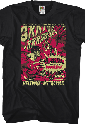 Superman Faces Off With Doomsday DC Comics T-Shirt