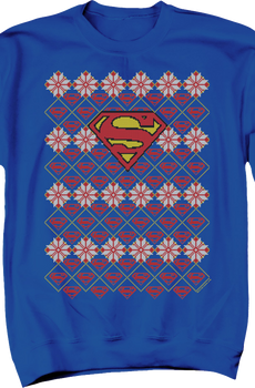 Superman Ugly Faux Knit DC Comics Sweatshirt