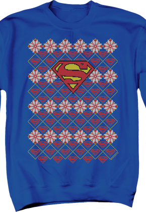 Superman Ugly Faux Knit DC Comics Sweatshirt