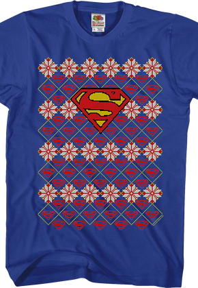 Superman Ugly Faux Knit DC Comics T-Shirt