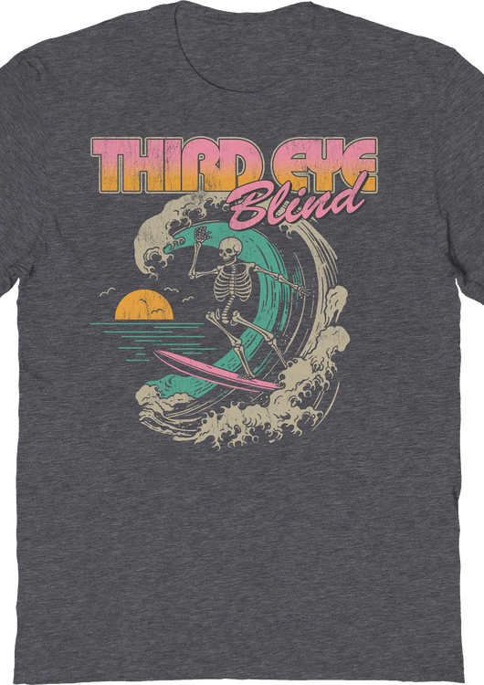Surf Skeleton Third Eye Blind T-Shirt - main product image