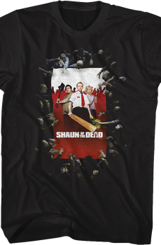Surrounded Poster Shaun of the Dead T-Shirt