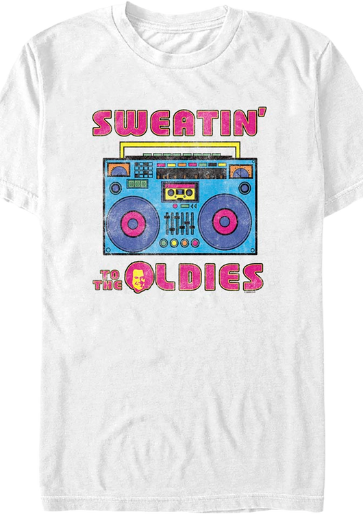 Sweatin' To The Oldies Boombox Richard Simmons T-Shirt - main product image