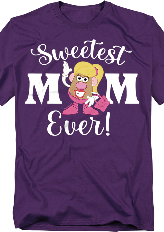Sweetest Mom Ever Mrs. Potato Head T-Shirt - main product image