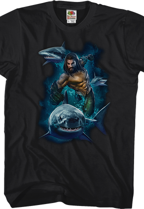 Swimming With Sharks Aquaman T-Shirt