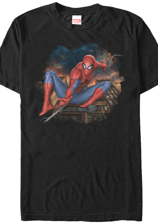 Swinging Into Action Spider-Man T-Shirt - main product image