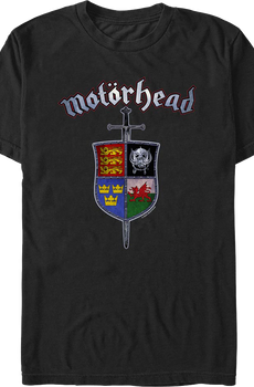Sword & Shield Crest Motorhead T-Shirt