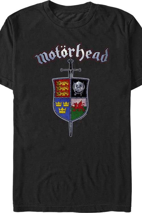 Sword & Shield Crest Motorhead T-Shirtmain product image