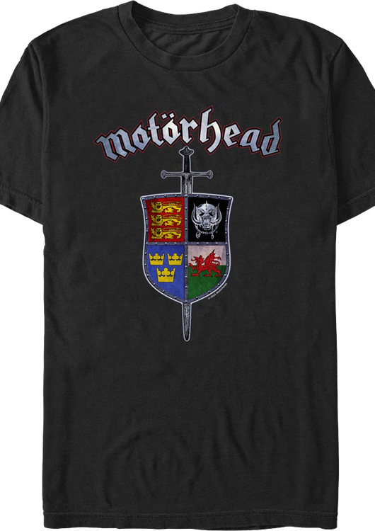 Sword & Shield Crest Motorhead T-Shirt - main product image