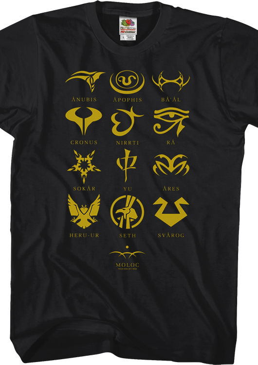 Symbols Stargate SG-1 T-Shirt - main product image