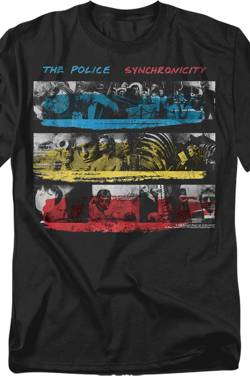 Synchronicity Album Cover The Police T-Shirt