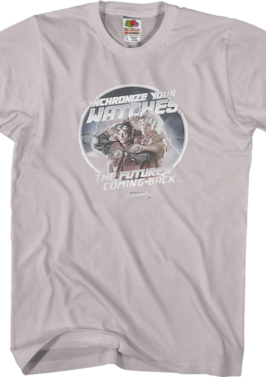 Synchronize Your Watches Back To The Future T-Shirt - main product image