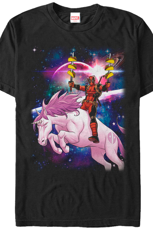 Tacos On A Unicorn Deadpool T-Shirtmain product image
