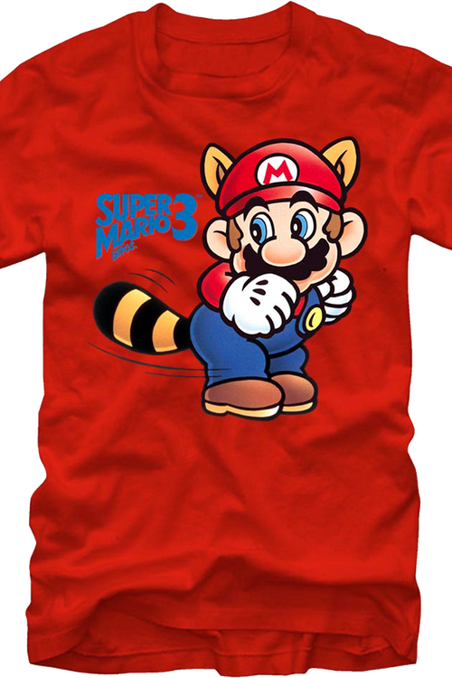 Raccoon Tail Whip Super Mario Bros. 3 T-Shirt - main product image