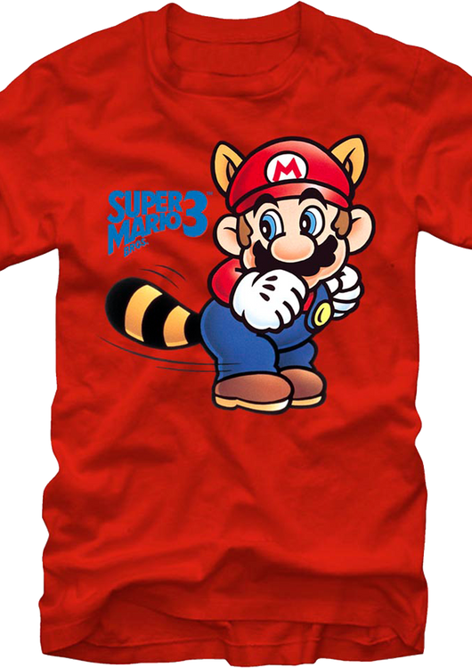 Raccoon Tail Whip Super Mario Bros. 3 T-Shirt - main product image