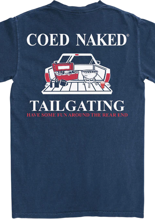Tailgating Coed Naked T-Shirt - main product image