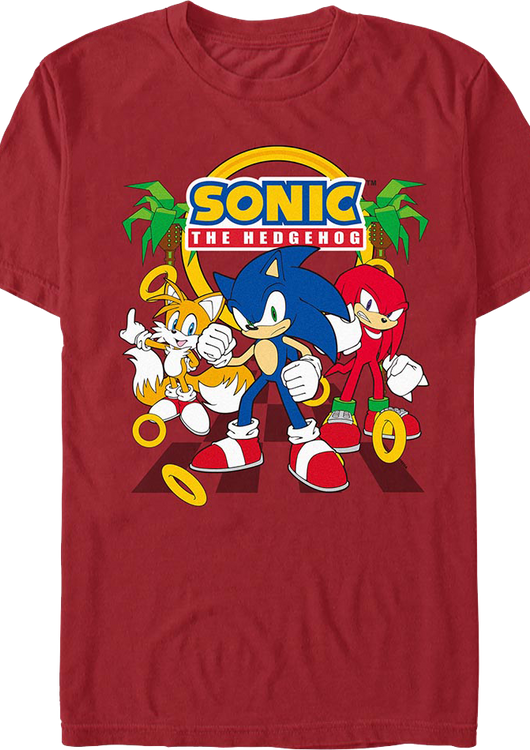 Tails, Knuckles & Sonic The Hedgehog T-Shirt - main product image