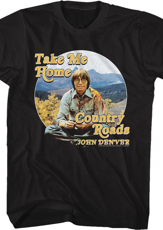 Take Me Home Country Roads John Denver T-Shirt - main product image