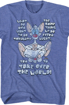Try To Take Over The World Pinky and the Brain T-Shirt