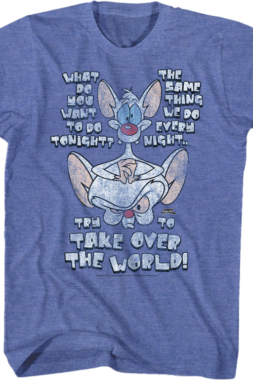 Try To Take Over The World Pinky and the Brain T-Shirtmain product image