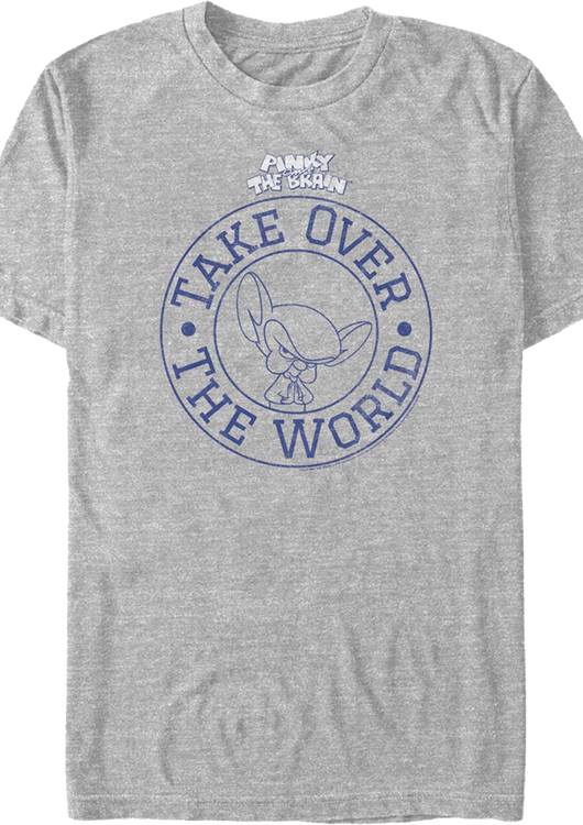 Take Over The World Circle Pinky And The Brain T-Shirt - main product image