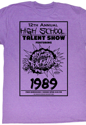 Purple Talent Show Bill and Ted's Excellent Adventure T-Shirt