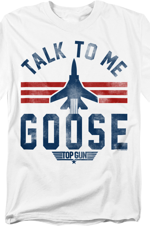 Talk To Me Goose F-14 Silhouette Top Gun T-Shirt - main product image